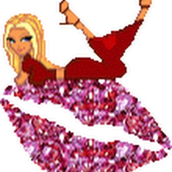 Смайлик девочка воздушный поцелуй