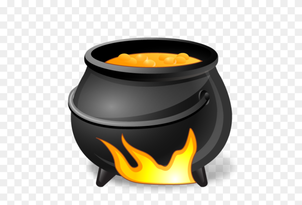 Котел на огне