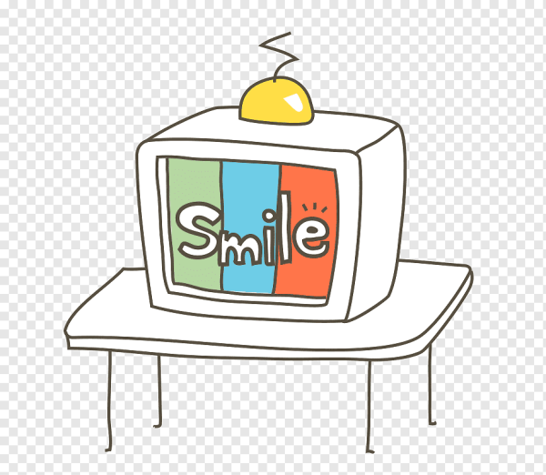 Телевизор на столе рисунок