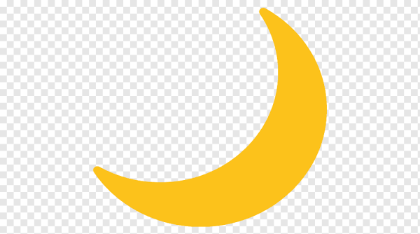 Месяц на прозрачном фоне