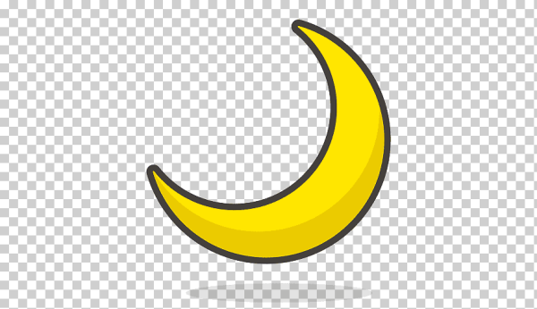 Смайлик полумесяц