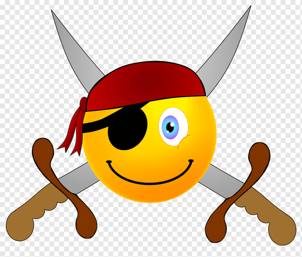 Смайлик одноглазый пират