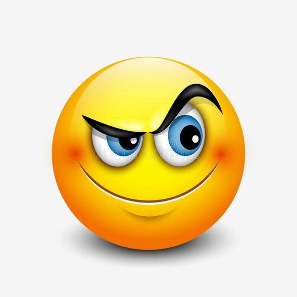 Смайлик с узкими глазами