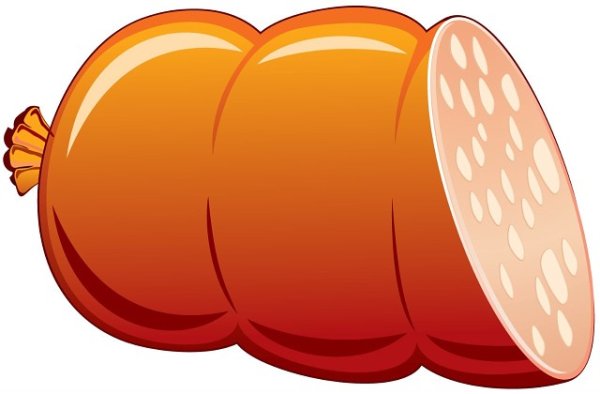 Нарисовать колбасу