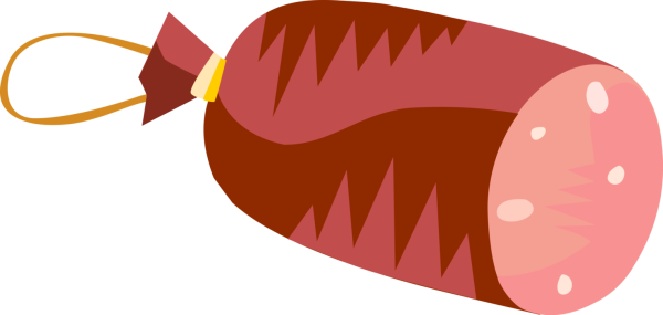 Колбаса иллюстрация