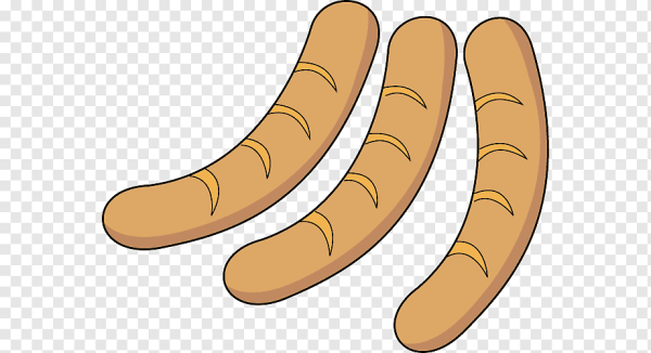 Сосиска нарисованная