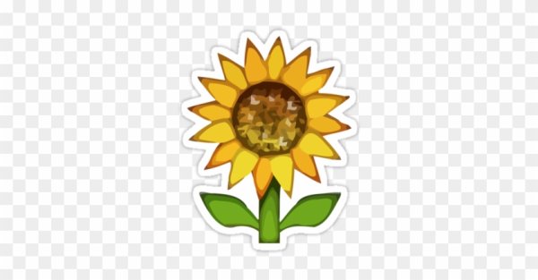 Эмодзи подсолнух