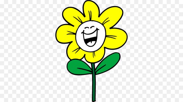 Цветочек улыбается