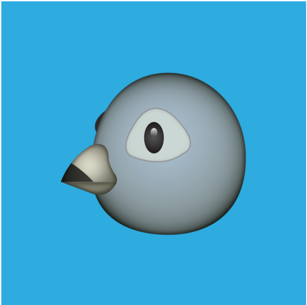 Смайлик птичка