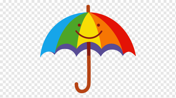 Смайлик с зонтиком