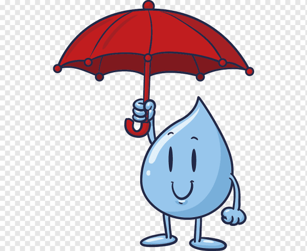 Капелька с зонтиком