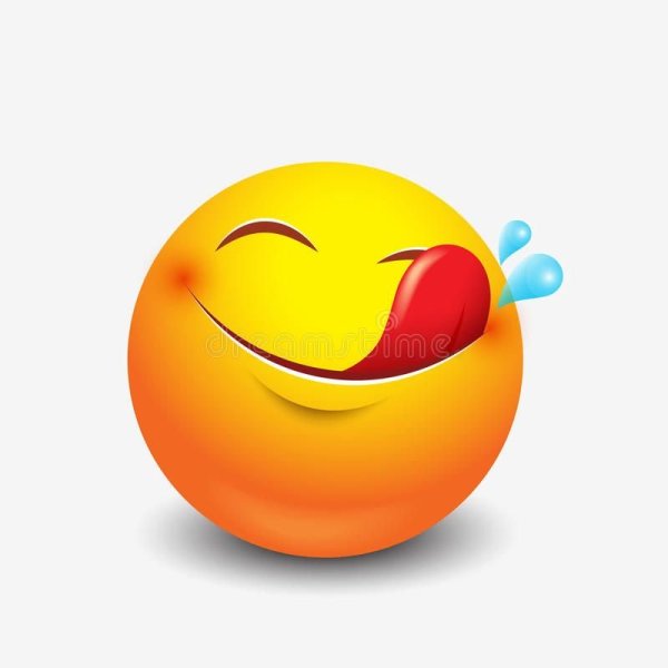 Смайлик облизывается