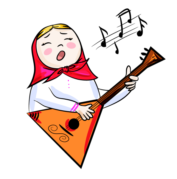 Балалайка клипарт на прозрачном фоне