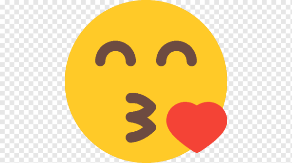 Иконки смайлик поцелуй