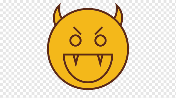 Злобный смайлик символами