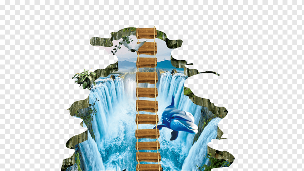 Векторный клипарт водопад