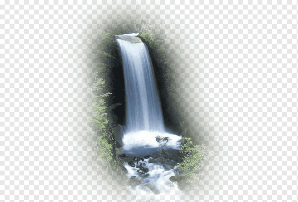 Ручей на белом фоне