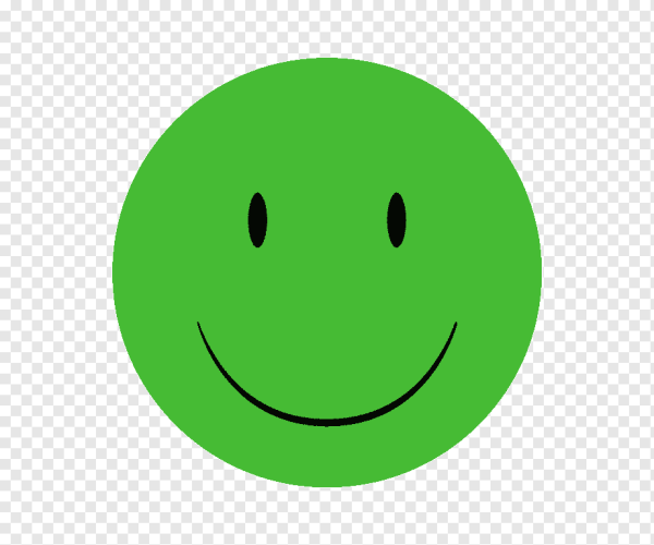 Улыбка на зеленом фоне