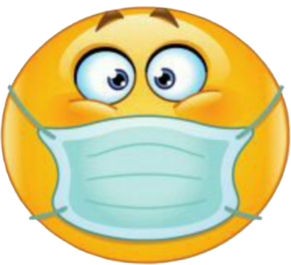 Смайлик в маске медицинской