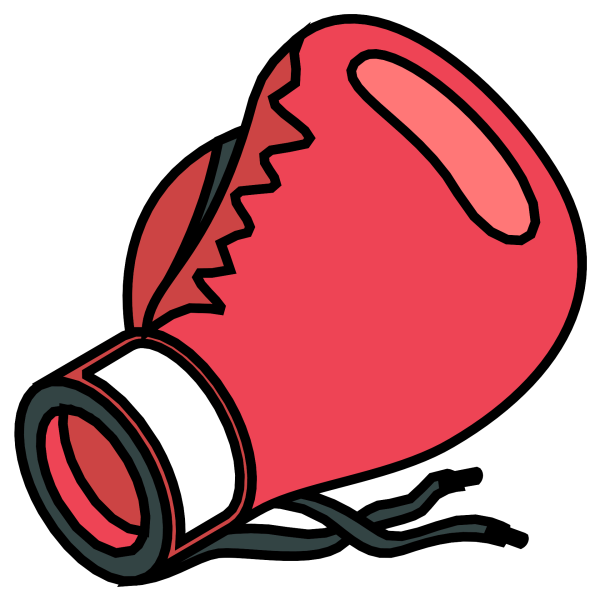 Боксерская перчатка смайлик