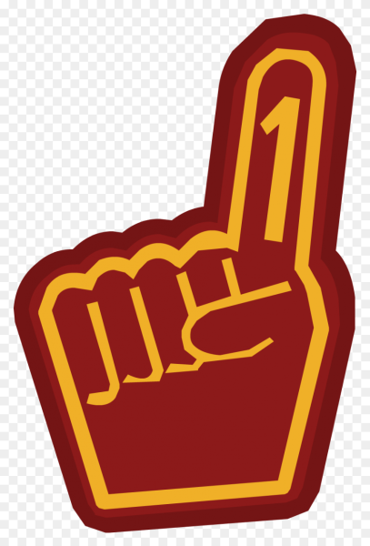 Перчатка на руке со смайликом