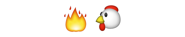Эмодзи курица на прозрачном фоне