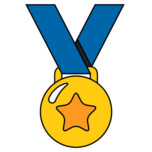 Смайлик медаль 1 место
