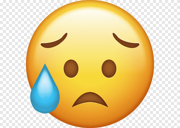 Грустный смайлик эмодзи