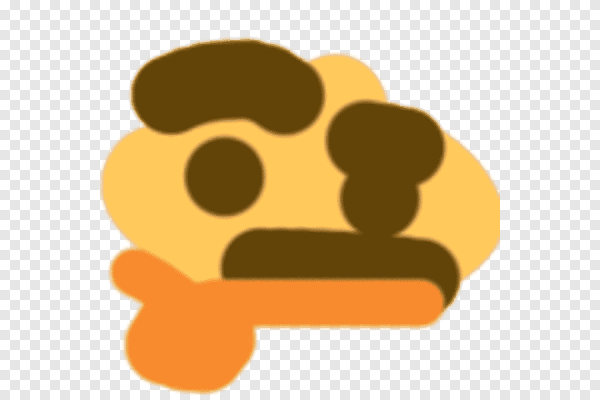 Думающий смайлик Мем