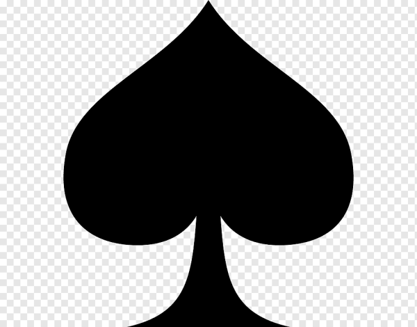 Пиковая масть без фона