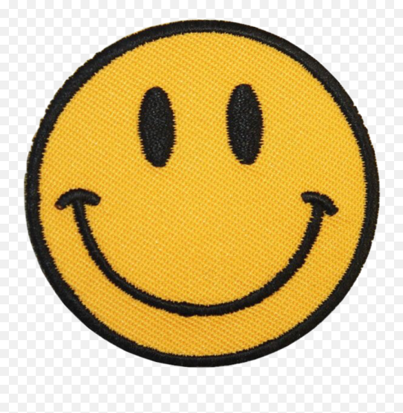 Нашивка желтый смайлик