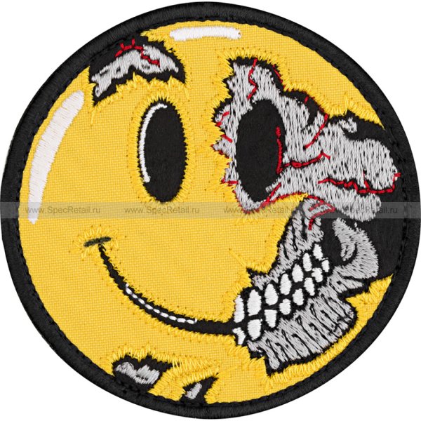 Нашивка желтый смайлик