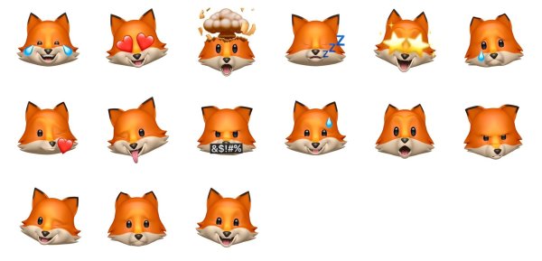 Лисичка ЭМОДЖИ айфон