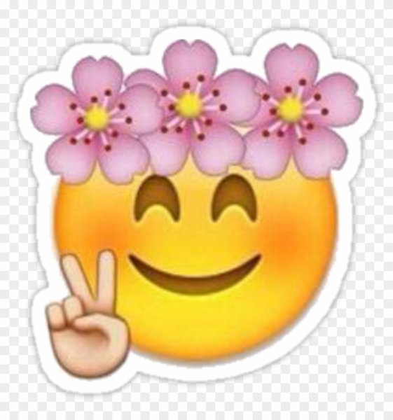 Смайлик с веночком