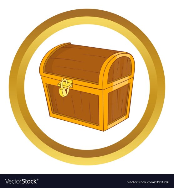 Значок сундук с золотом