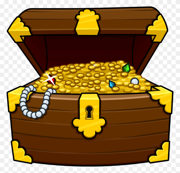 Пиратский сундук с сокровищами