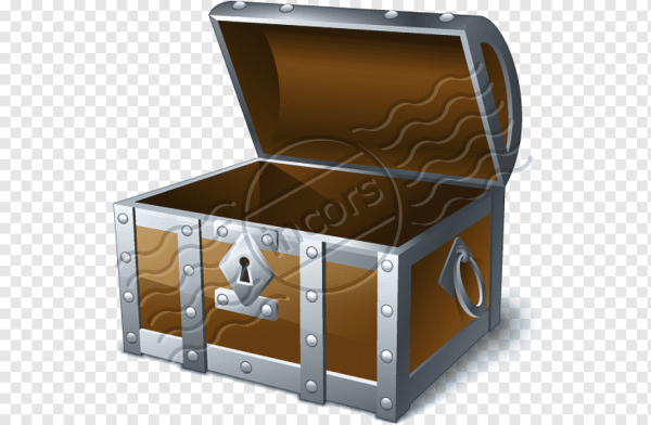 Пиратский сундук с разных сторон