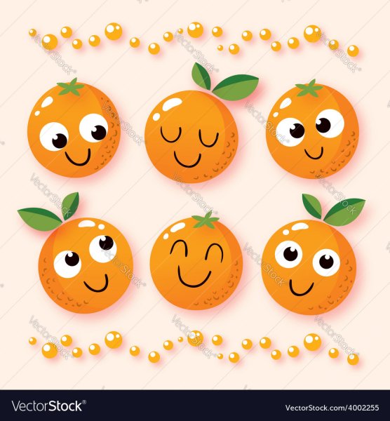 Апельсинки мультяшные