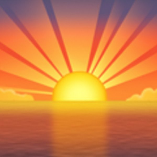 Наклейки закатов и рассветов