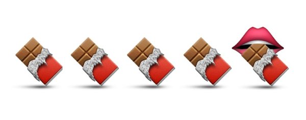 Эмодзи шоколадка