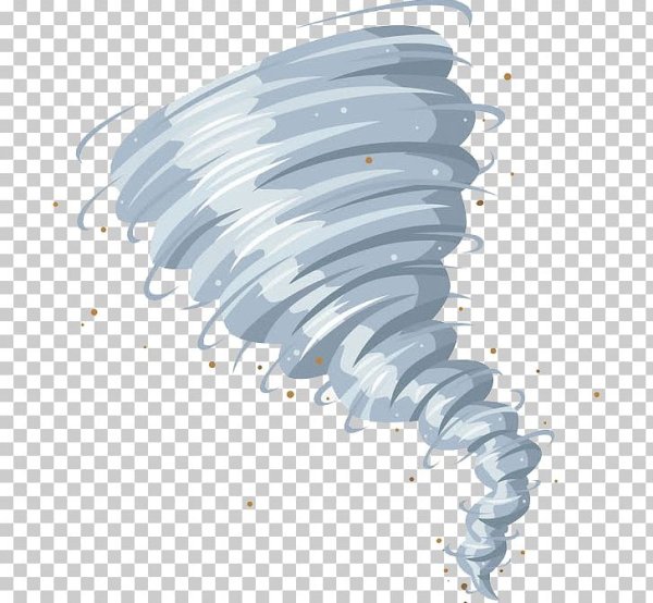 Ураган на прозрачном фоне