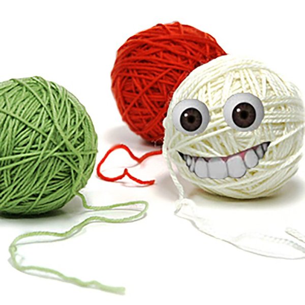 Клубок зеленых ниток