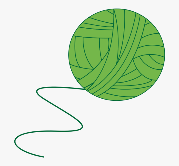 Желтый клубок ниток