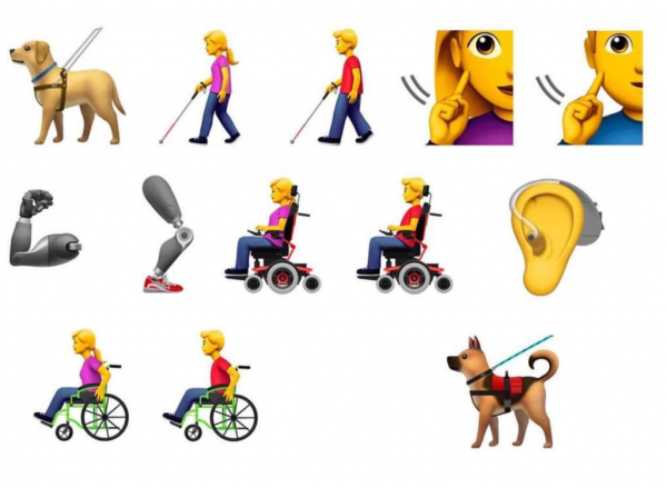 Смайлик инвалидная коляска