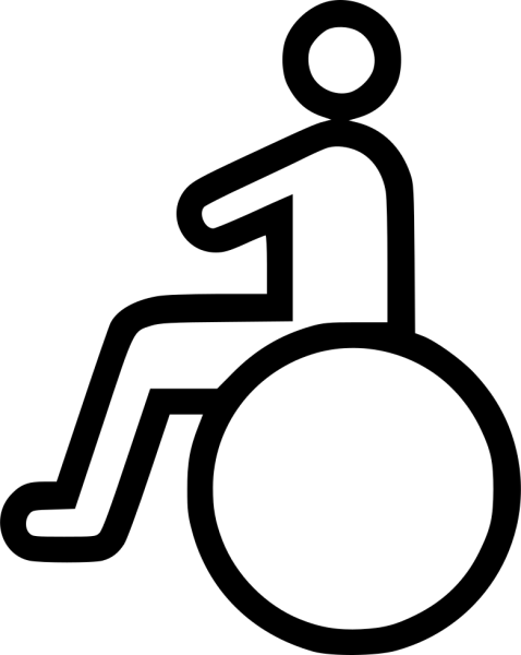 Смайлик инвалидная коляска