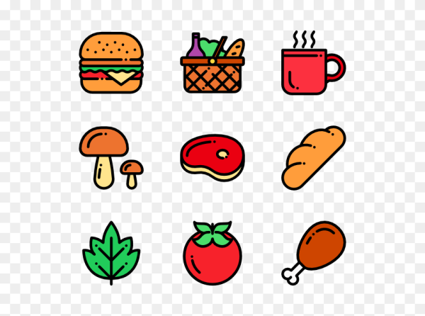 Милые рисунки пикник легкие еда