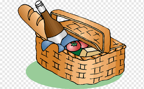 Нарисовать корзину для пикника