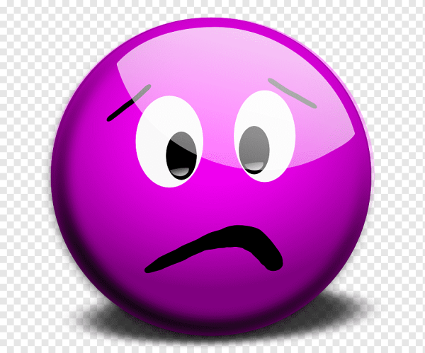 Фиолетовый радостный смайлик