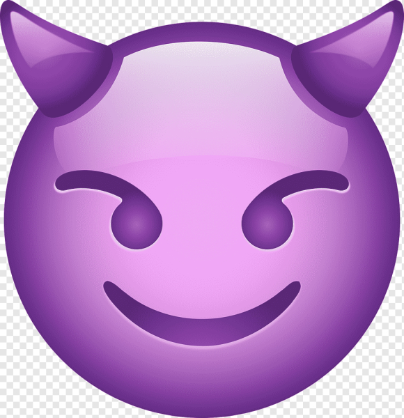 ЭМОДЖИ демон фиолетовый