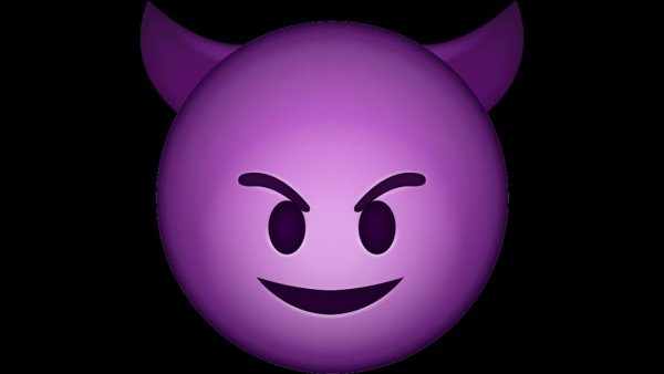 Фиолетовый смайлик